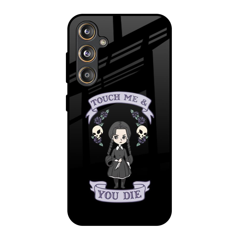 Touch Me & You Die Samsung Galaxy M55s Glass Back Cover Online