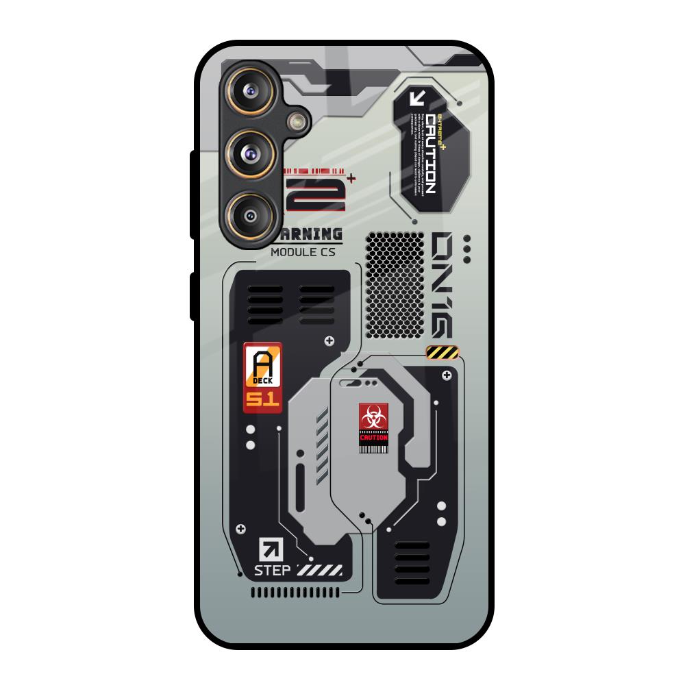 Techno Vibes Samsung Galaxy M55s Glass Back Cover Online