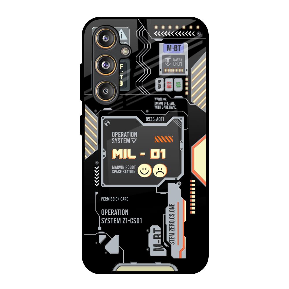 Exposed Parts Samsung Galaxy M55s Glass Back Cover Online