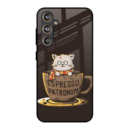 Tea With Kitty Samsung Galaxy M55s Glass Back Cover Online