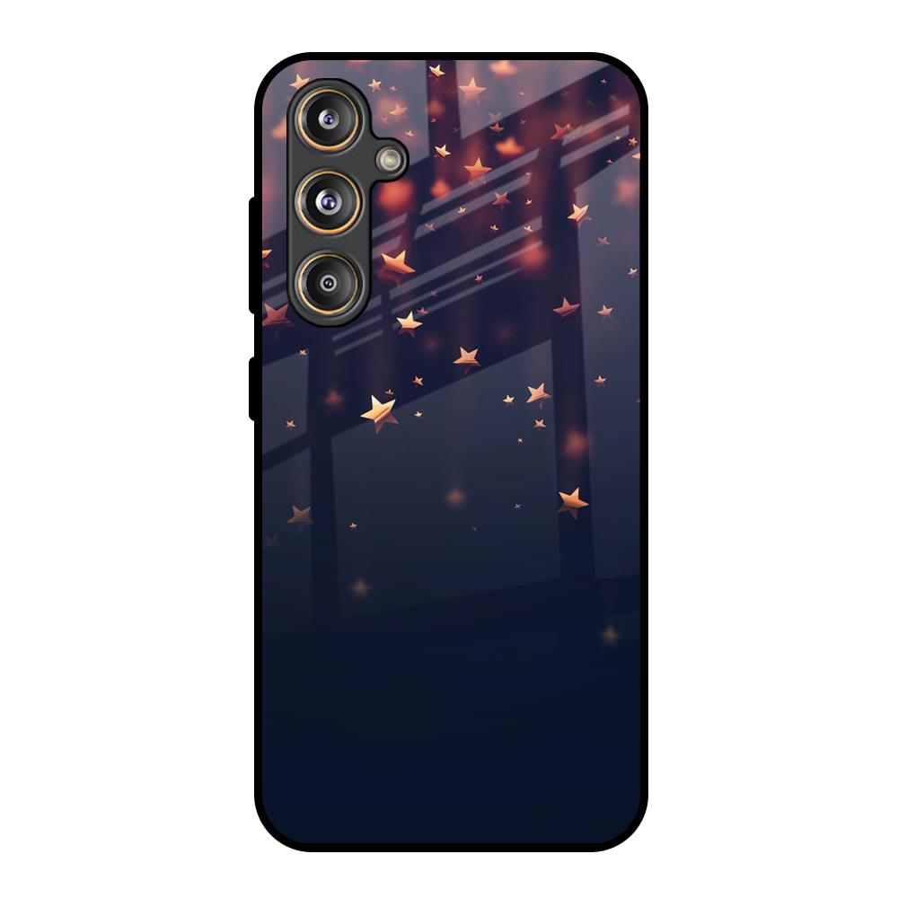 Falling Stars Samsung Galaxy M55s Glass Back Cover Online