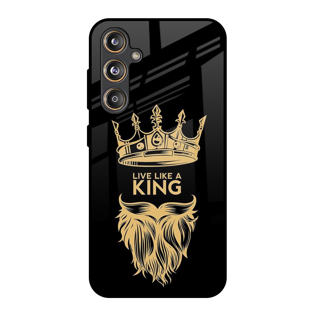 King Life Samsung Galaxy M55s Glass Back Cover Online