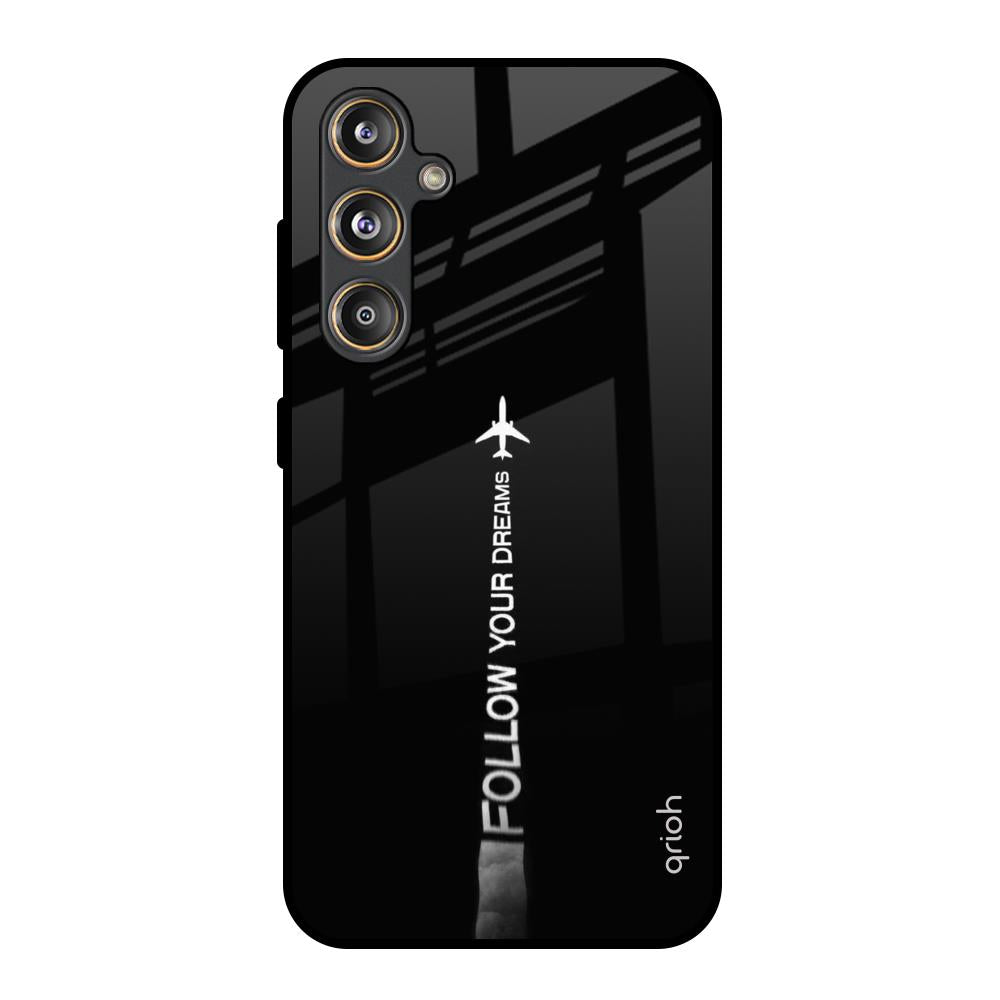 Follow Your Dreams Samsung Galaxy M55s Glass Back Cover Online