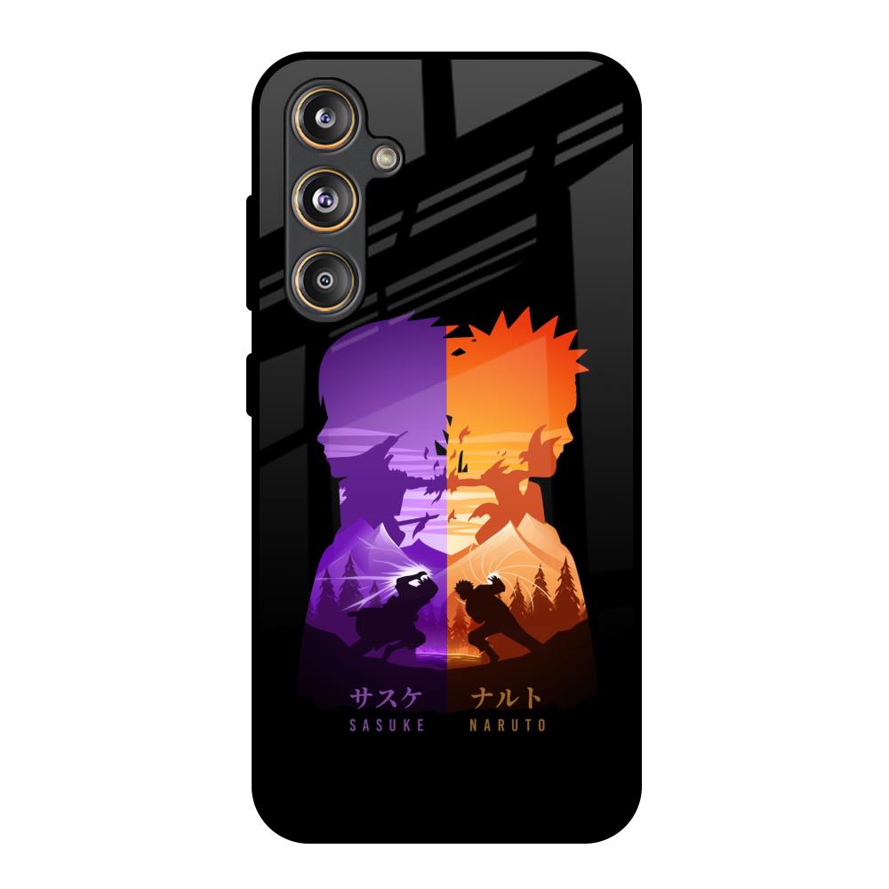 Minimalist Anime Samsung Galaxy M55s Glass Back Cover Online