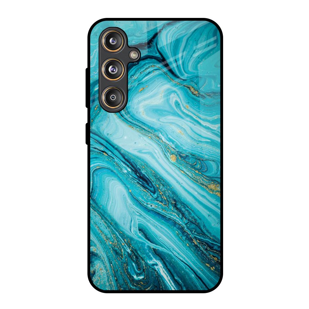 Ocean Marble Samsung Galaxy M55s Glass Back Cover Online