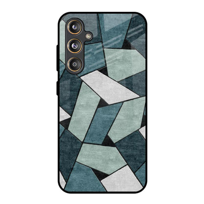 Abstact Tiles Samsung Galaxy M55s Glass Back Cover Online