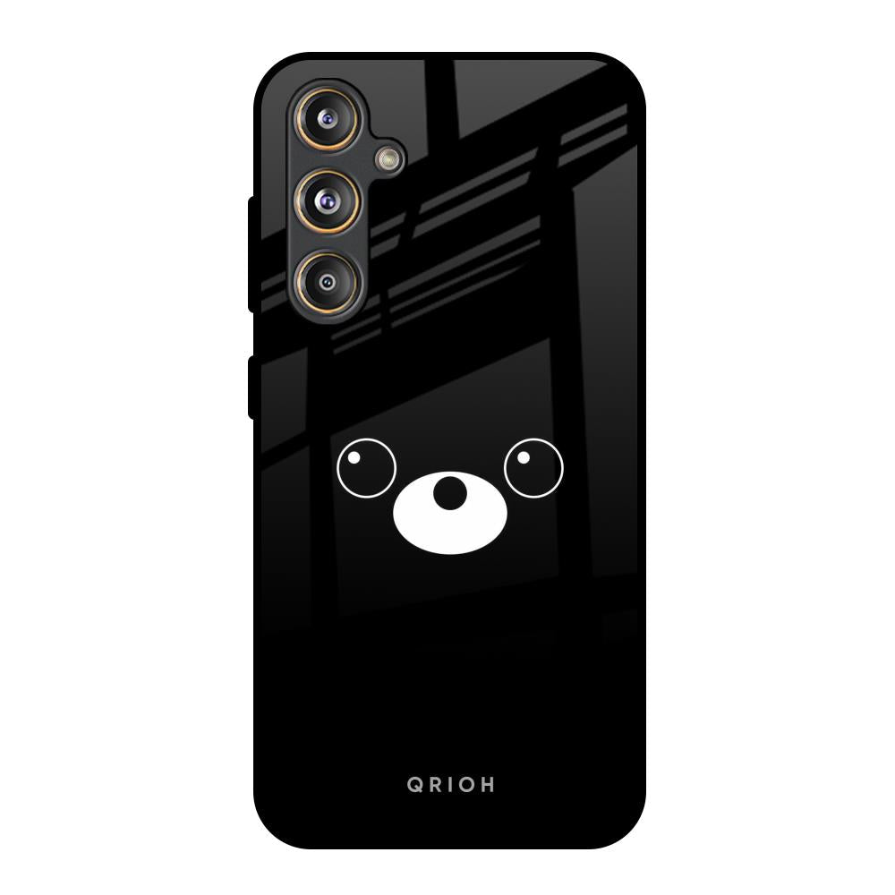 Cute Bear Samsung Galaxy M55s Glass Back Cover Online