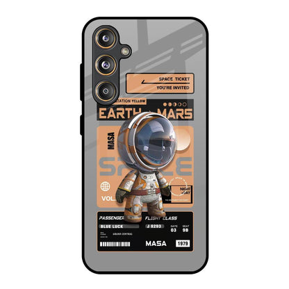 Space Ticket Samsung Galaxy M55s Glass Back Cover Online