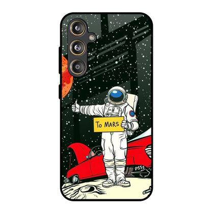 Astronaut on Mars Samsung Galaxy M55s Glass Back Cover Online