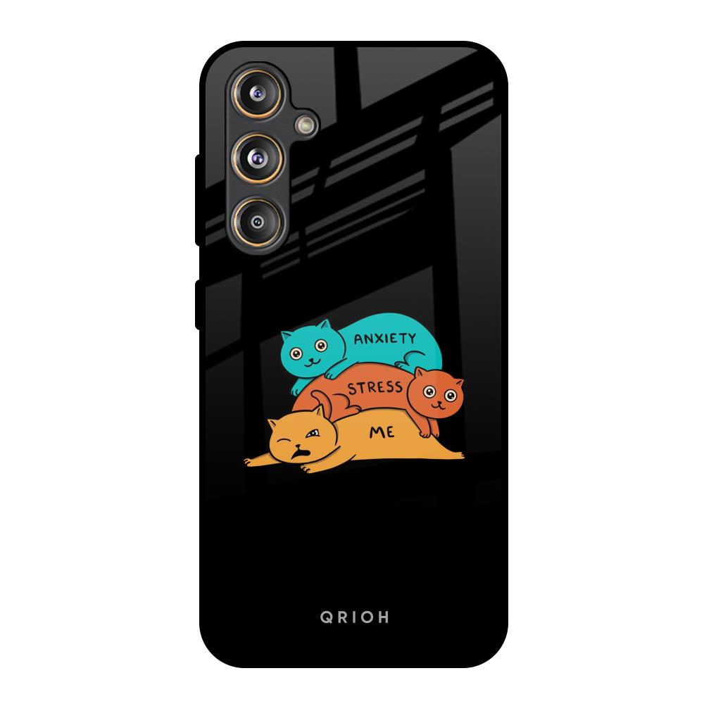 Anxiety Stress Samsung Galaxy M55s Glass Back Cover Online