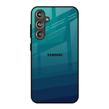 Green Triangle Pattern Samsung Galaxy M55s Glass Back Cover Online