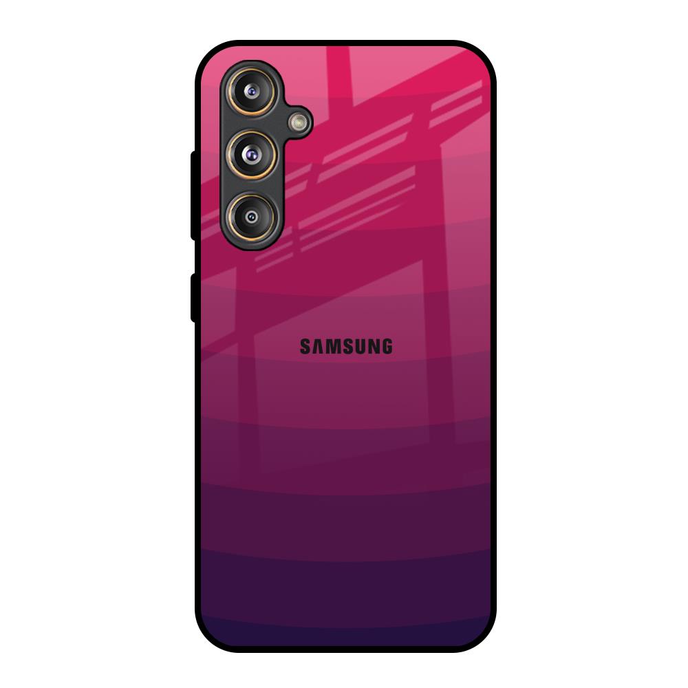 Wavy Pink Pattern Samsung Galaxy M55s Glass Back Cover Online