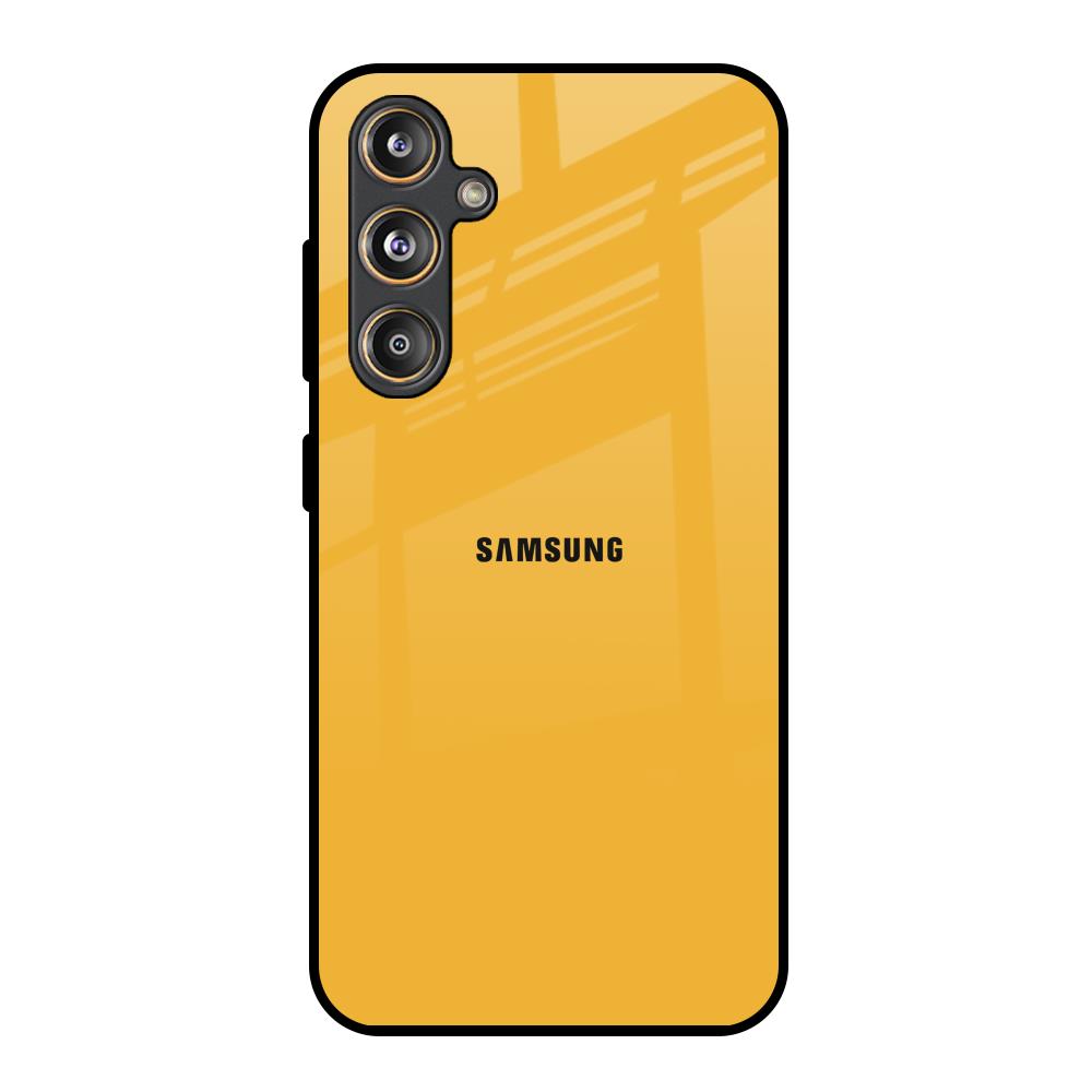 Fluorescent Yellow Samsung Galaxy M55s Glass Back Cover Online