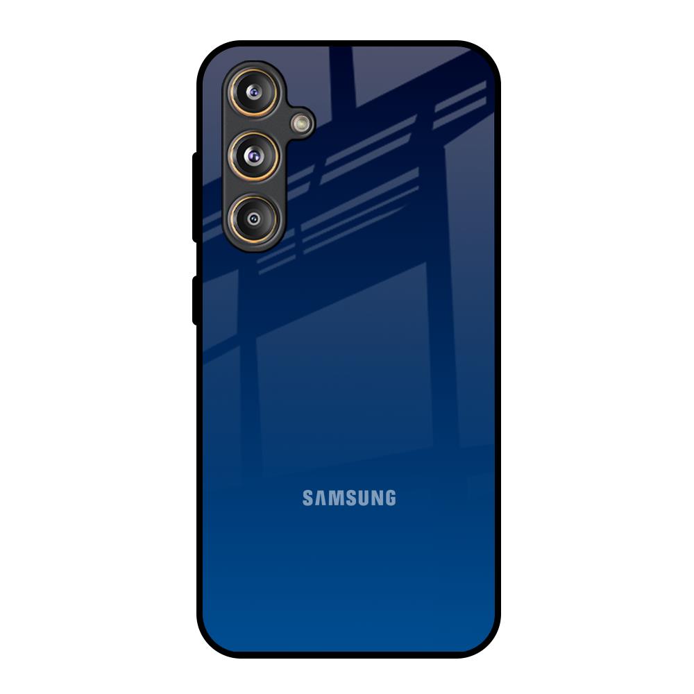 Very Blue Samsung Galaxy M55s Glass Back Cover Online