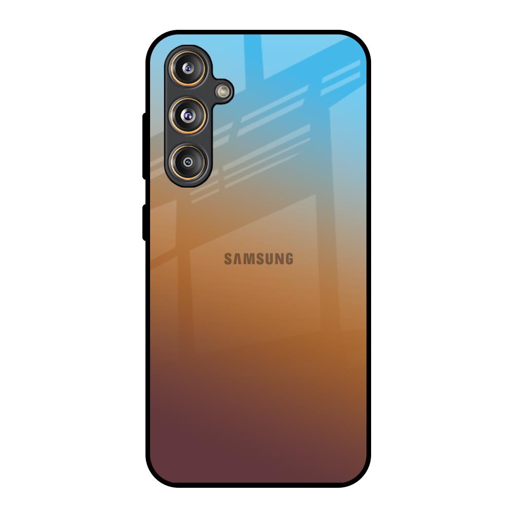 Rich Brown Samsung Galaxy M55s Glass Back Cover Online