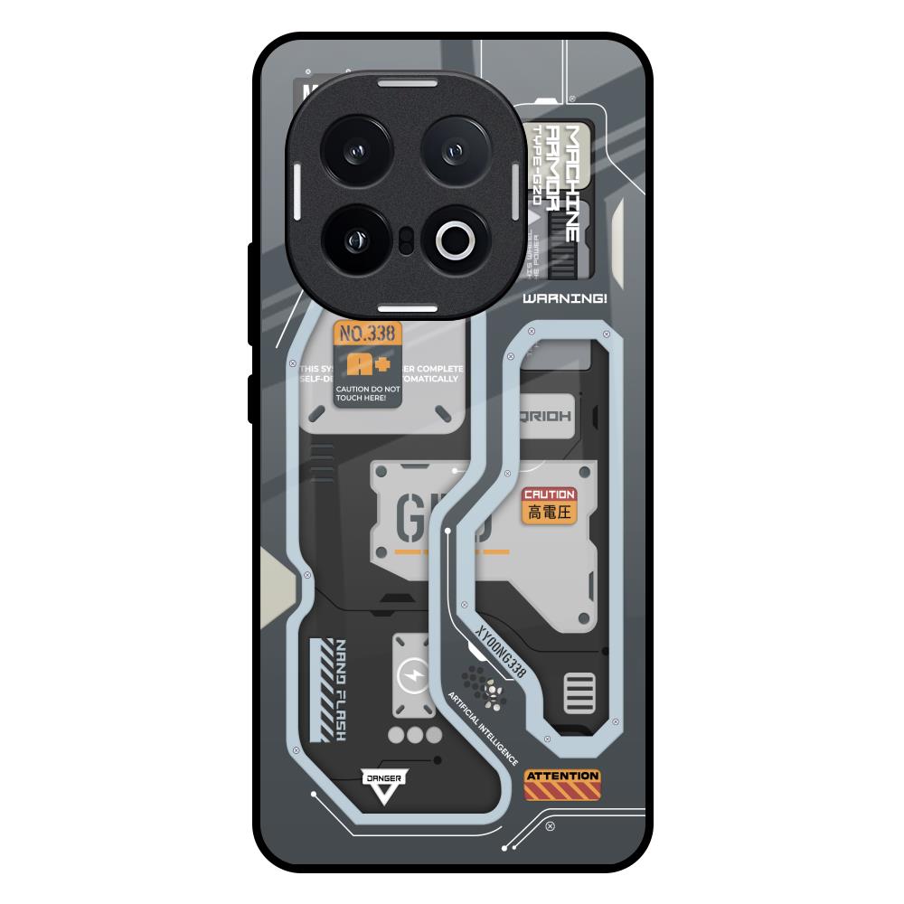 Retro Futuristic IQOO 13 5G Glass Back Cover Online