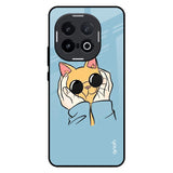 Adorable Cute Kitty IQOO 13 5G Glass Back Cover Online