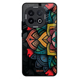 Retro Gorgeous Flower IQOO 13 5G Glass Back Cover Online