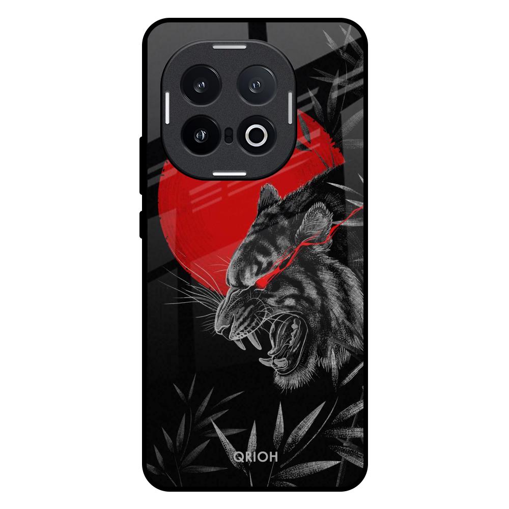 Red Moon Tiger IQOO 13 5G Glass Back Cover Online