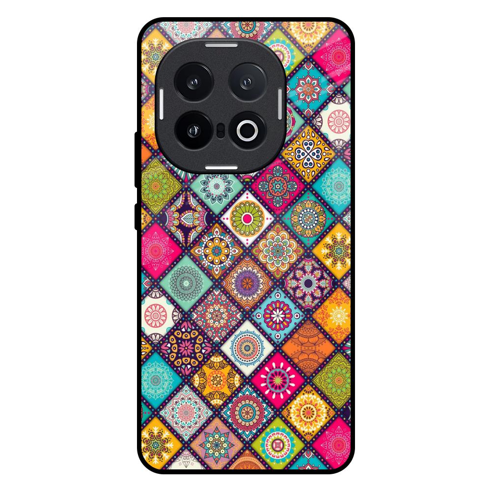 Multicolor Mandala IQOO 13 5G Glass Back Cover Online
