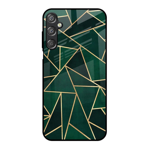 Abstract Green Samsung Galaxy F15 5G Glass Back Cover Online
