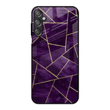 Geometric Purple Samsung Galaxy F15 5G Glass Back Cover Online