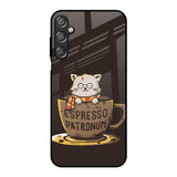 Tea With Kitty Samsung Galaxy F15 5G Glass Back Cover Online