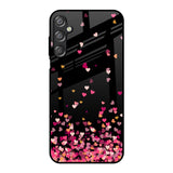 Heart Rain Fall Samsung Galaxy F15 5G Glass Back Cover Online