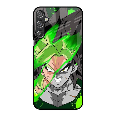 Anime Green Splash Samsung Galaxy F15 5G Glass Back Cover Online