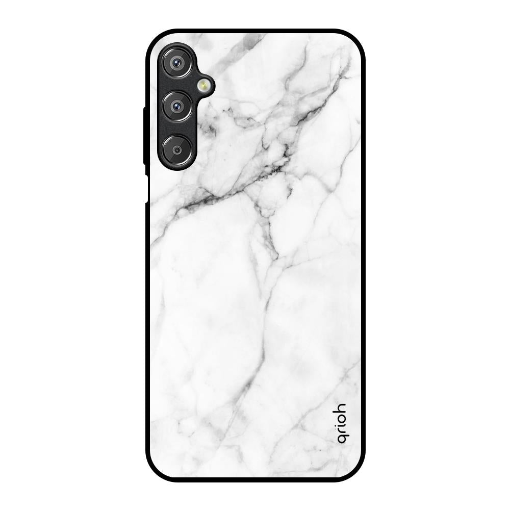 Modern White Marble Samsung Galaxy F15 5G Glass Back Cover Online