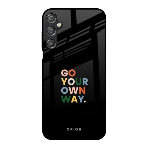 Go Your Own Way Samsung Galaxy F15 5G Glass Back Cover Online