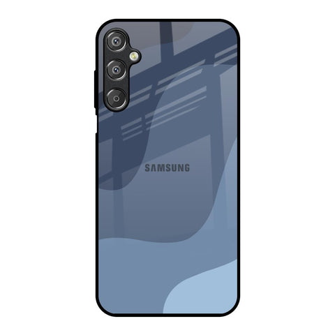 Navy Blue Ombre Samsung Galaxy F15 5G Glass Back Cover Online