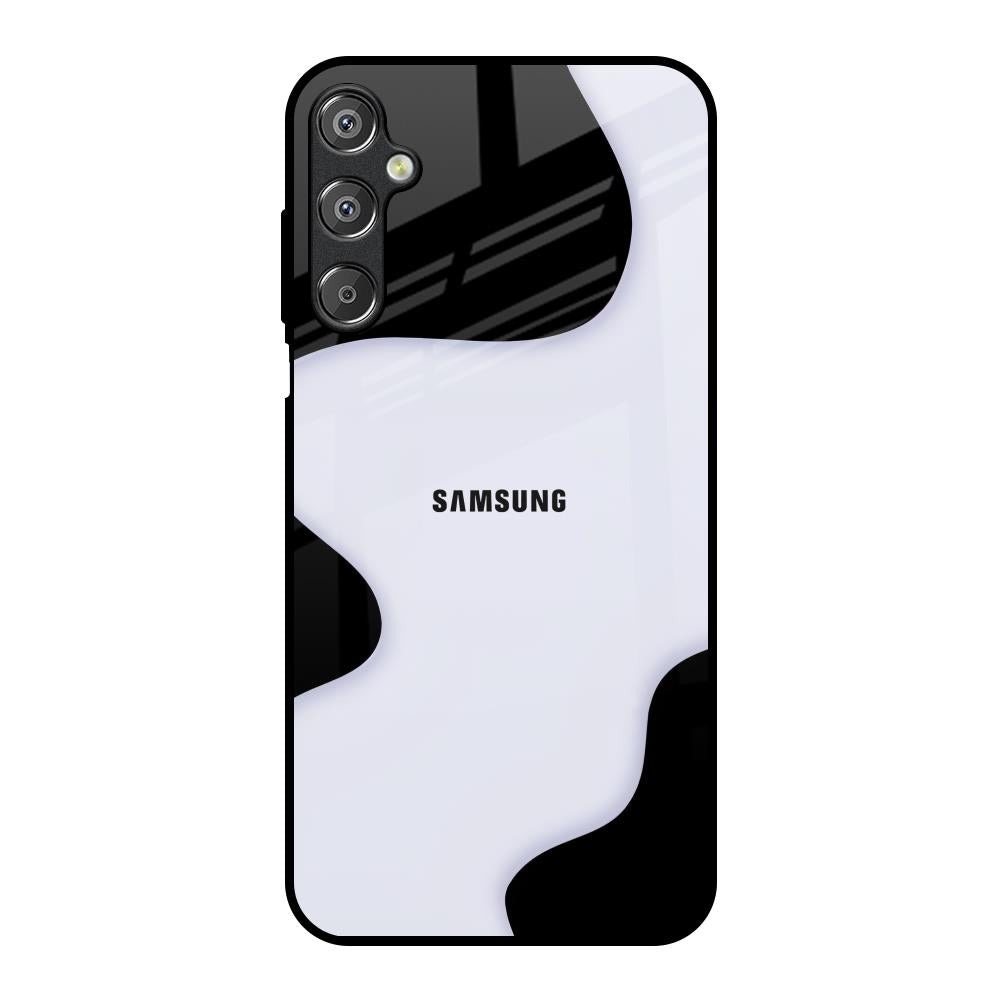 Wheat Cream Wavy Samsung Galaxy F15 5G Glass Back Cover Online