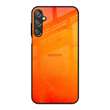 Tangy Orange Samsung Galaxy F15 5G Glass Back Cover Online