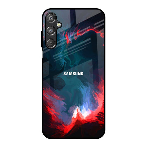 Brush Art Samsung Galaxy F15 5G Glass Back Cover Online