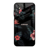 Tropical Art Flower Samsung Galaxy F15 5G Glass Back Cover Online