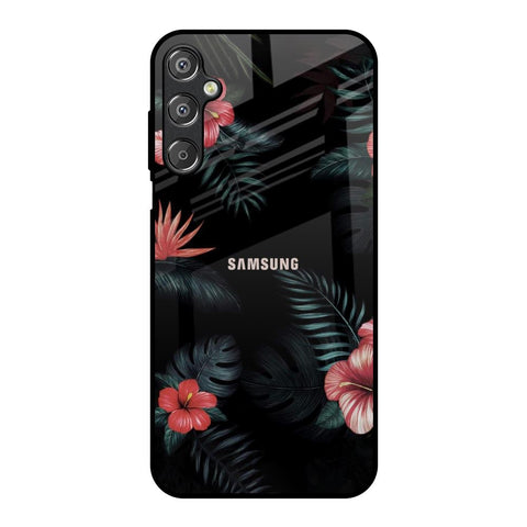 Tropical Art Flower Samsung Galaxy F15 5G Glass Back Cover Online