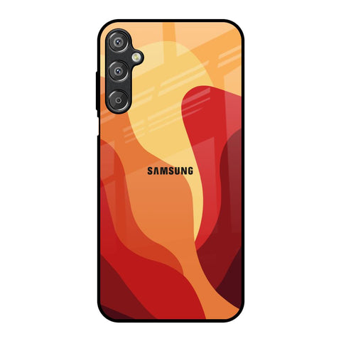 Magma Color Pattern Samsung Galaxy F15 5G Glass Back Cover Online