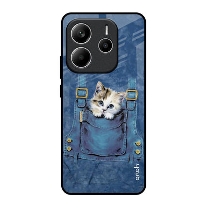 Kitty In Pocket Redmi Note 14 5G Glass Back Cover Online