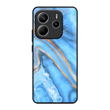 Vibrant Blue Marble Redmi Note 14 5G Glass Back Cover Online