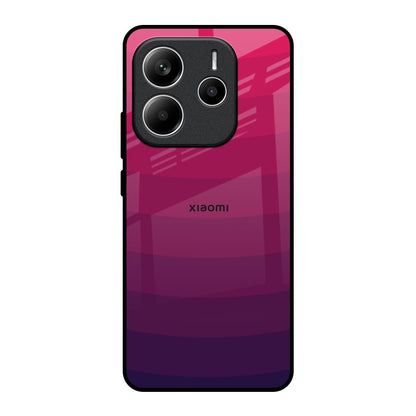 Wavy Pink Pattern Redmi Note 14 5G Glass Back Cover Online