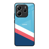 Pink & White Stripes Redmi Note 14 5G Glass Back Cover Online