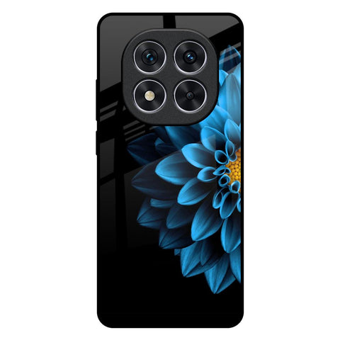 Half Blue Flower Redmi Note 14 Pro 5G Glass Back Cover Online