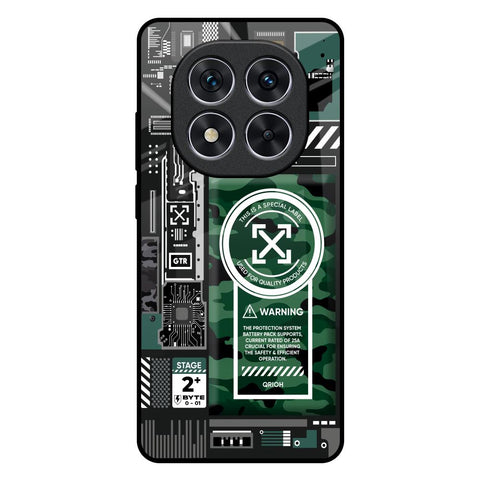 Green Camo Circuit Redmi Note 14 Pro 5G Glass Back Cover Online