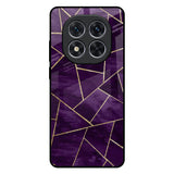 Geometric Purple Redmi Note 14 Pro 5G Glass Back Cover Online