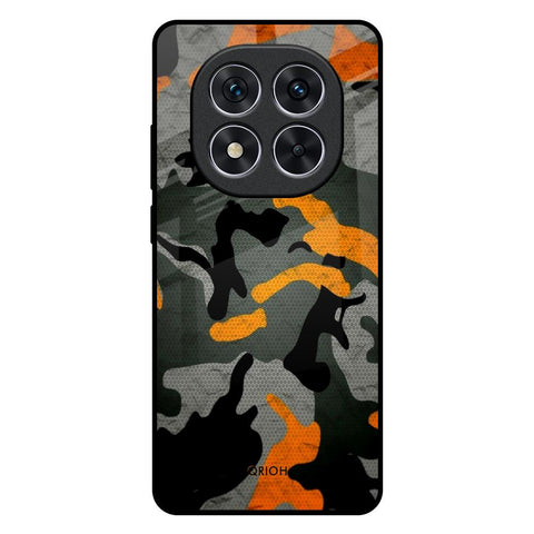 Camouflage Orange Redmi Note 14 Pro 5G Glass Back Cover Online