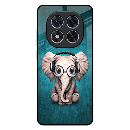 Adorable Baby Elephant Redmi Note 14 Pro 5G Glass Back Cover Online