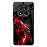 Red Angry Lion Redmi Note 14 Pro 5G Glass Back Cover Online