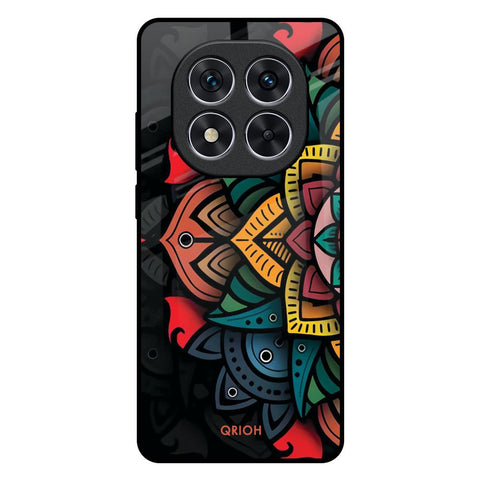 Retro Gorgeous Flower Redmi Note 14 Pro 5G Glass Back Cover Online