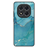 Blue Golden Glitter Redmi Note 14 Pro 5G Glass Back Cover Online